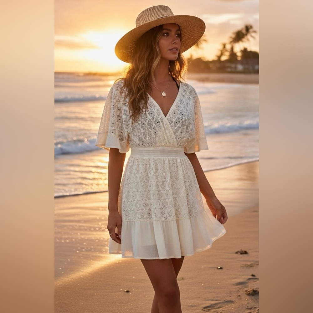 Crochet beach dress from the Cupshe brand